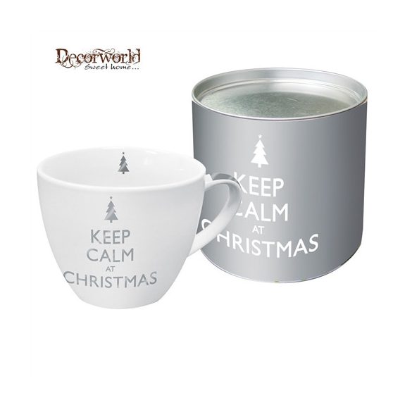 PPD Bögre díszdobozban nagy Keep Calm Christmas Platinum
