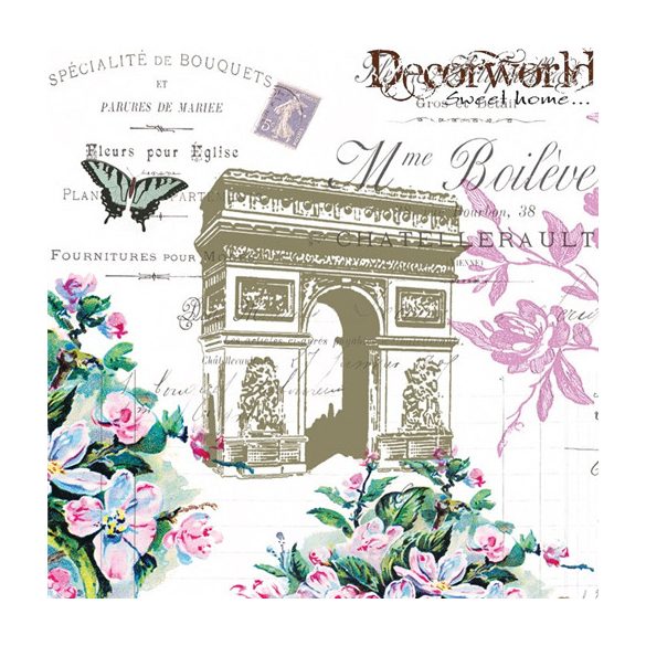 PPD Szalvéta 33x33cm Arc de Triomphe  20db