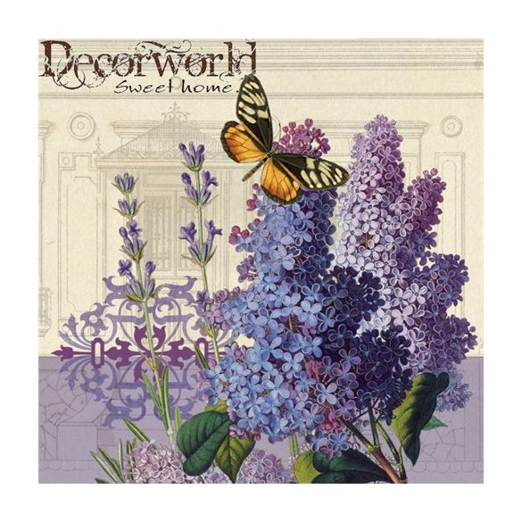PPD Szalvéta 33x33cm Lilac Landscape  20db