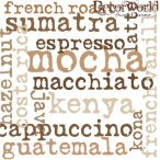 PPD Szalvéta 33x33cm Mocha Graphic white  20db