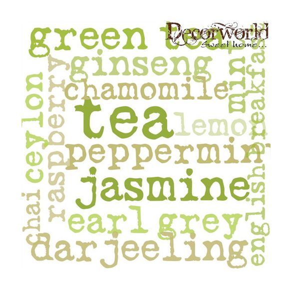 PPD Szalvéta 33x33cm Tea Graphic  20db