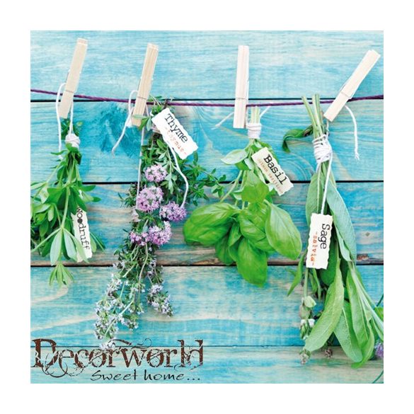 PPD Szalvéta 33x33cm Herbs Mix