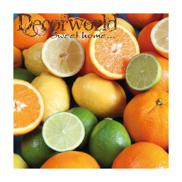 PPD Szalvéta 33x33cm  20/cs Citrus Mix