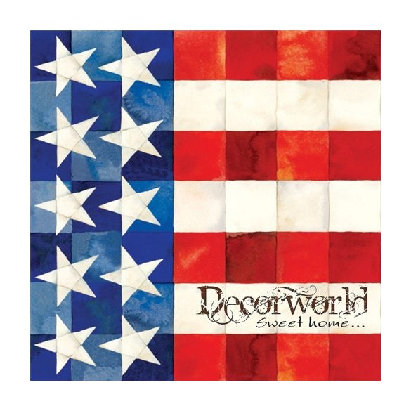 PPD Szalvéta 33x33cm Quilted Flag  20db