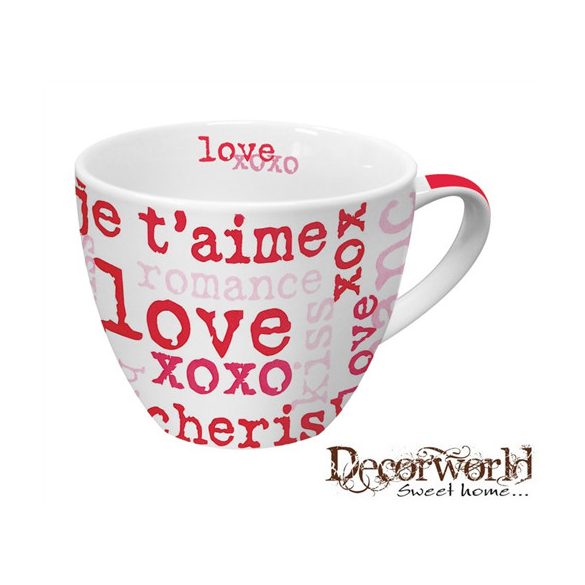 PPD bögre nagy Love Graphic