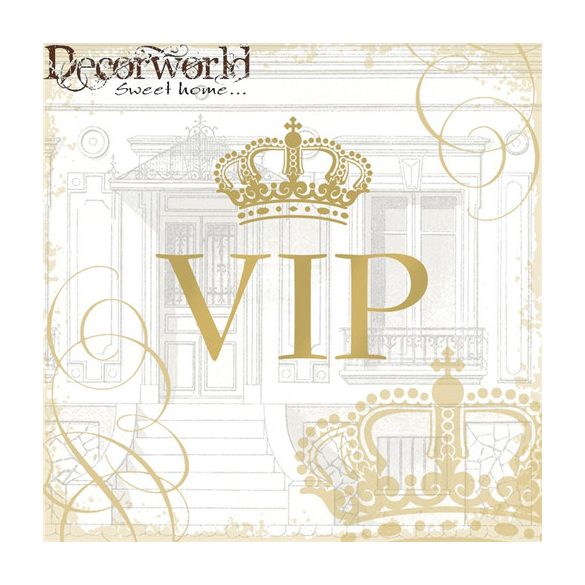 PPD Szalvéta 33x33cm VIP Gold  20db