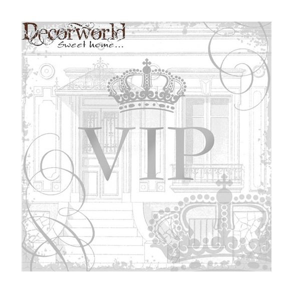 PPD Szalvéta 33x33cm VIP Silver  20db