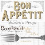 PPD Szalvéta 33x33cm Table de Paris White 20db