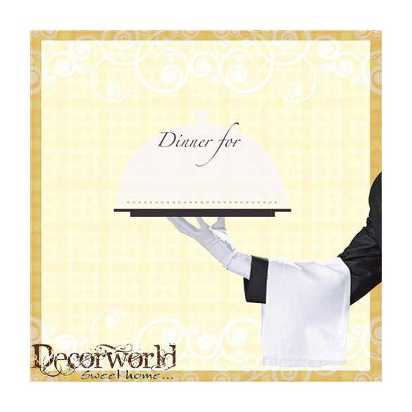 PPD Szalvéta 33x33cm Dinner for One  20db