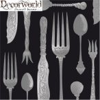 PPD Szalvéta 33x33cm Tableware Embossed Black silver  15 db