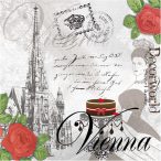 PPD Szalvéta 33x33cm Sacher Cake of Vienna  20db