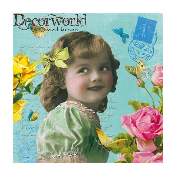 PPD Szalvéta 33x33cm Cute Girl  20db