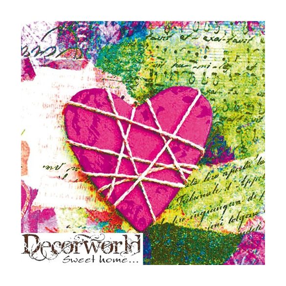 PPD Szalvéta 33x33cm Bright Heart