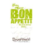 PPD Bistro Szalvéta Enjoy Your Meal hot Lime 33x33cm 10db