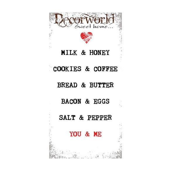 PPD Bistro Szalvéta You & Me white 33x33cm 10db