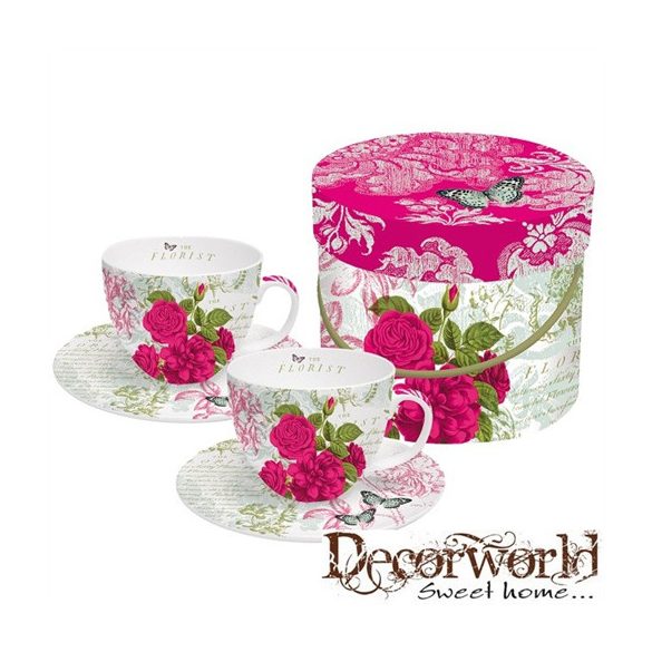 PPD Cappucino csésze szett/2 alátéttel díszdobozban Rozier