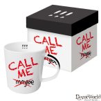 Porcelán Bögre díszdobozban - Call Me!