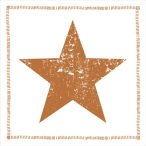 PPD Szalvéta 33x33cm Star Fashion copper  20db