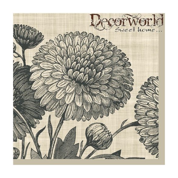 PPD Szalvéta 33x33cm Botanical Flowers