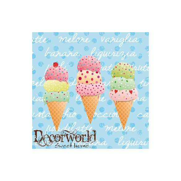 PPD Szalvéta 33x33cm Gelati Misti 20db