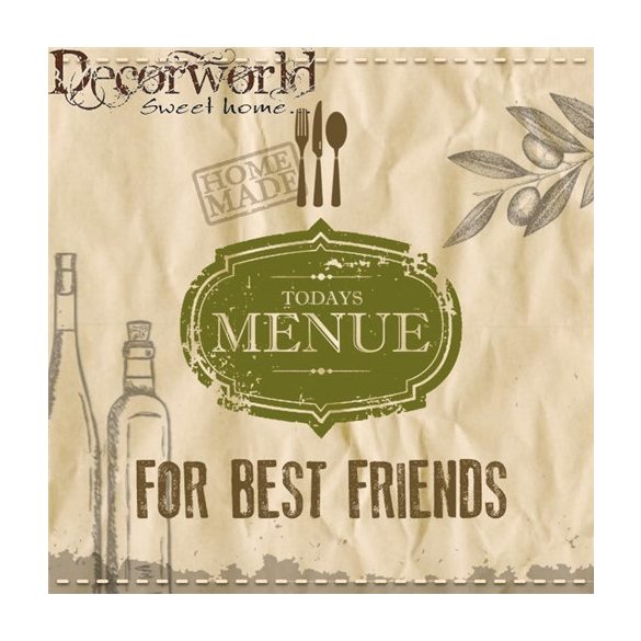 PPD Szalvéta 33x33cm For Best Friends  20db