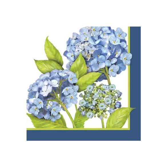 PPD Szalvéta 33x33cm Blue Hydrangea  20db