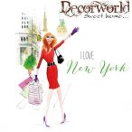 PPD Szalvéta 33x33cm New York City Girl  15 db