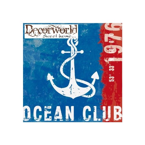 PPD Szalvéta 33x33cm Ocean Club marine  15 db