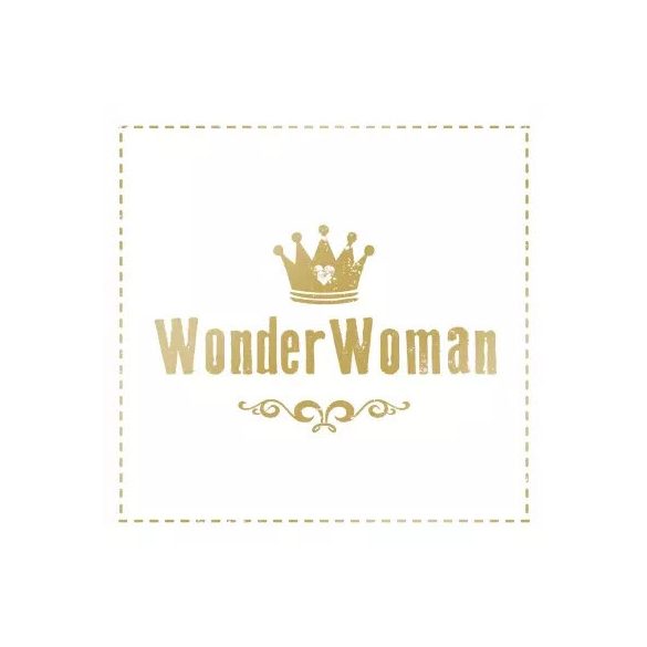 PPD Szalvéta 33x33cm Wonder Woman gold  20db