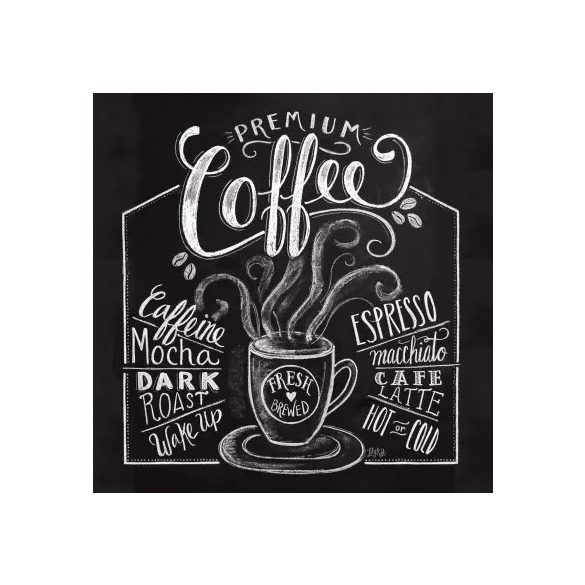 PPD Szalvéta 33x33cm Blackboard Coffee 20db