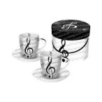 PPD Espresso csésze szett/2 díszdobozban I Love Music