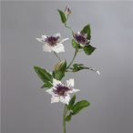 Clematis spray 76cm x3 - Lila/fehér