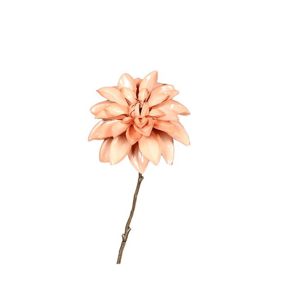 Selyemvirág Dahlia műanyag 56cm - Barack