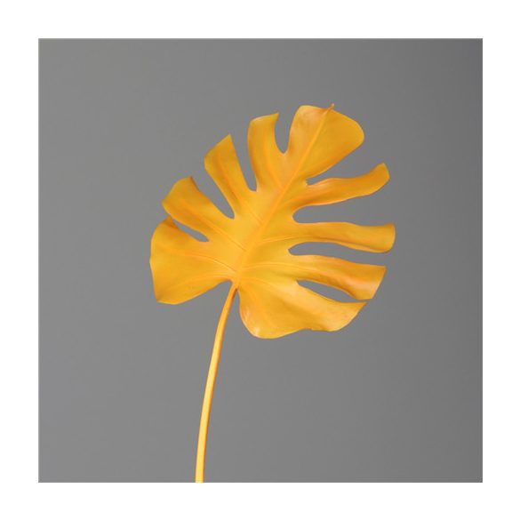 Monstera levél 75 cm - Sárga