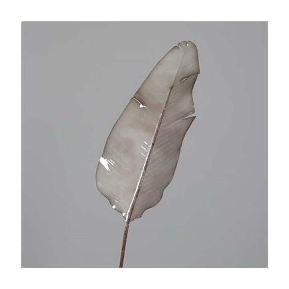 Strelitzia levél fényes műanyag 108cm - Taupe