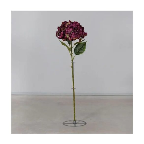 Hortenzia selyemvirág állvánnyal 113cm - Burgundi