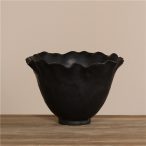 Dekoratív kaspó 18 cm - Fekete