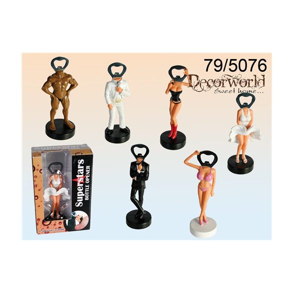 Polirezin sörbontó, Hírességek 15cm - 6 féle