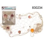 Halászháló kagylókkal 100x200cm