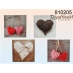 Vászon nyomat Szív fa kereten 30x30cm 4 féle