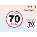   Szalvéta "Happy birthday 70" 33x33cm 3 réteg 20db/cs