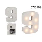 Fa szám "9" világító 7 LED 16cm AAA elemes