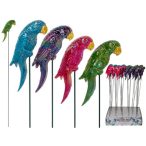 Papagáj kerti karó, csillogó felület 15x5cm - 60cm