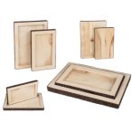 Fa kéreg tábla 25x15cm - S-es