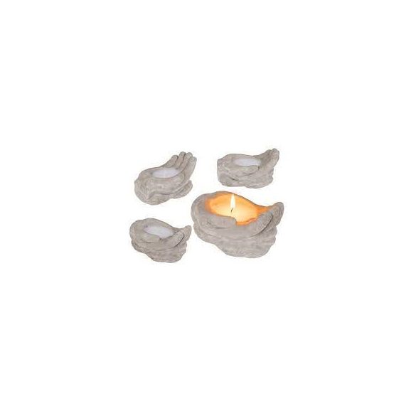 Gyertya kéz beton 15x9,5x9 cm