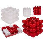 Gyertya Bubis szivek 6cm - 2 színben