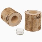 Fatörzs mécsestartó 10x10x8cm