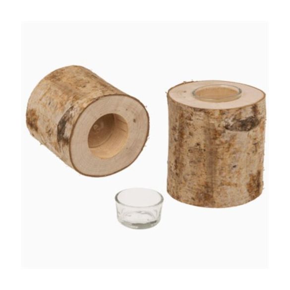 Fatörzs mécsestartó 10x10x8cm