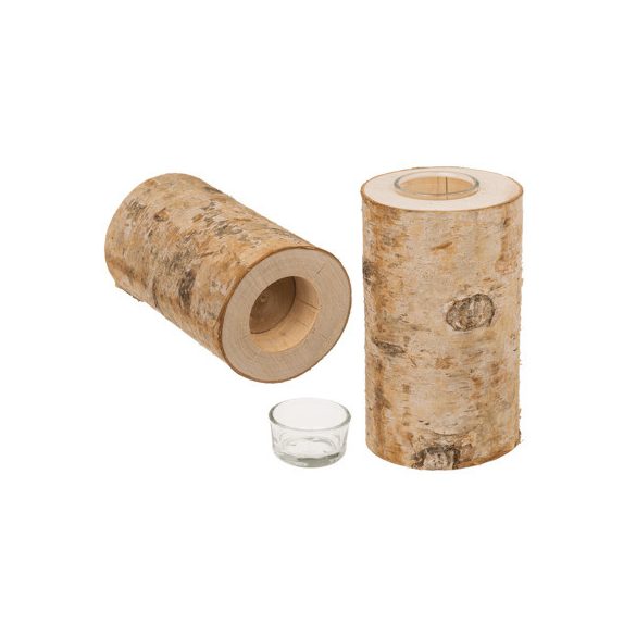 Fatörzs mécsestartó 15x15x8cm