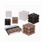 Gyertya buborék 6x5,5cm - 3 színben